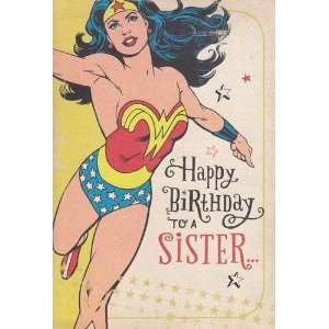  Greeting Card Birthday Wonder Woman Happy Birthday to a 