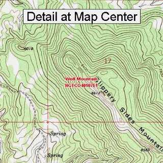  USGS Topographic Quadrangle Map   Wolf Mountain, Colorado 