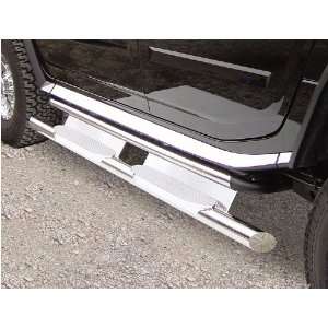 RealWheels Straight Tube Side Steps   Stainless, for the 2004 Hummer 