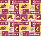 university of minnesota patch fleece fabric 40x60 inches expedited 