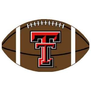   Logo Rugs Texas Tech Red Raiders Large Football Rug