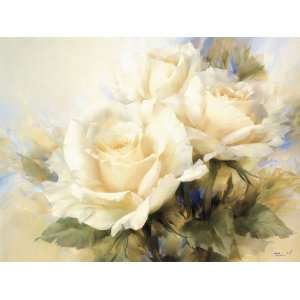  Igor Levashov 47.2W by 35.4H  Bouquet of White Roses 