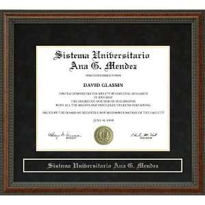  Sistema Universitario Ana G. Méndez (SUAGM) Diploma Frame 