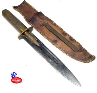   Theater Knife DUTCH HARBOR ALASKA Trench Art Dagger 1943 RARE + UNIQUE