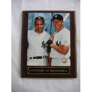  Mickey Mantle & Yogi Berra Legends ofBaseball Plaque 