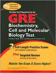 GRE Biochemistry, Cell and Molecular Biology (REA)   The Best Test 
