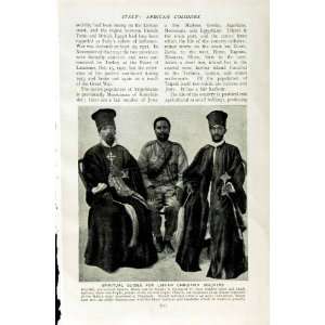  c1920 LIBYAN CHRISTIAN SOLDIERS COPTIC SHEBELI ITALY
