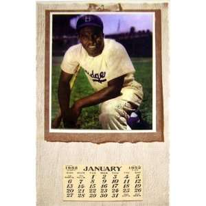  Jackie Robinson Calendar   1952