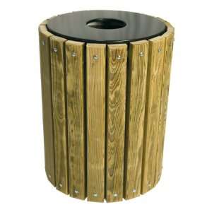  Ultra Play Systems Plank Style Outdoor Waste Receptacle 