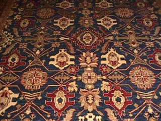 Woolen Hand Made Afghan Carpets Rugs Size 8.3 x 11.4  