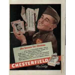 Army Soldiers Mail Call From His Girl  1944 Chesterfield 