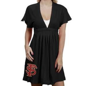   Seminoles (FSU) Ladies Black Burner V neck Dress