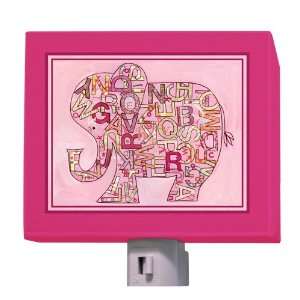  Pink Alphabet Elephant 