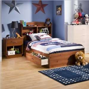   Twin Wood Mates Storage Bed 3 Piece Bedroom Set Furniture & Decor