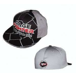  Cage Fighter Big Cage Hat   Black