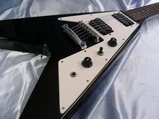 1997 Epiphone by Gibson 67 Reissue Flying V 1967 RI Black with Gigbag 