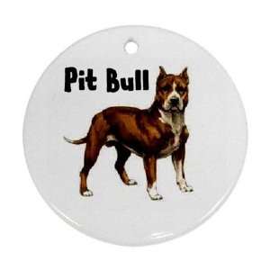  Pit Bull Ornament (Round)