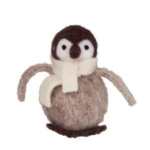  Caspari 4 Inch Hand Made Felt Penguin Ornament