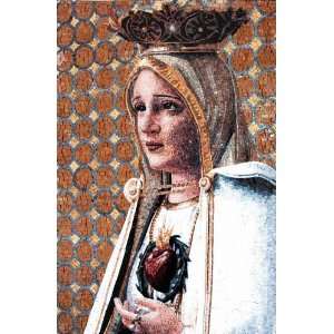  24x29 Virgin Mary Marble Mosaic Art Handmade Stones Tiles 
