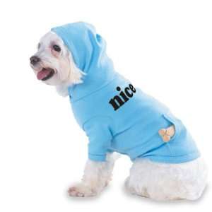 nice Hooded (Hoody) T Shirt with pocket for your Dog or Cat MEDIUM Lt 