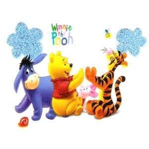 Pooh Bear Tigger playing clap hand game while Eeyore & Piglet watch 
