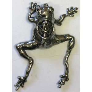  Pewter Frog Prince with Pentacle Pendant 