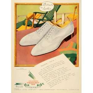 1935 Ad Jarman Shoe Leather Pig Skin White Nashville TN   Original 