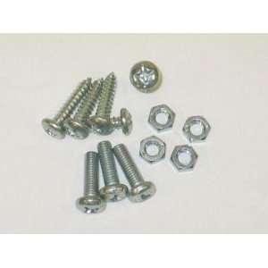  License Plate Screw Cover Fastener Kit Automotive