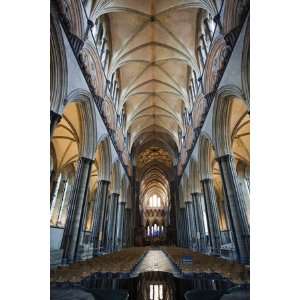 England, Wiltshire, Salisbury Cathedral, the Nave Roof by Steve Vidler 