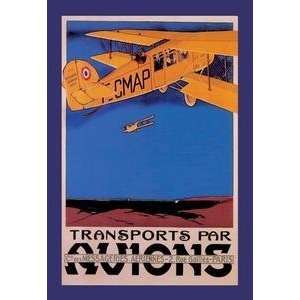  Vintage Art Transports par Avions   01227 7