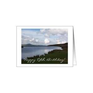  Eighty fifth Birthday Card, Keepers Pond, Wales Card 