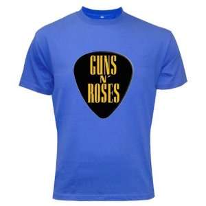  Guns N Roses Band Music Blue Color T shirt Logo II Free 