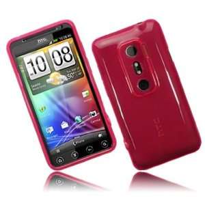  Modern Tech HTC Evo 3D Pink Soft Gel Case Cover Cell 