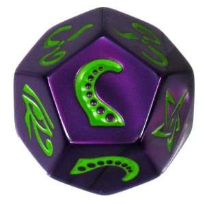  Cthulhu Dice with Purple Die with Green Toys & Games