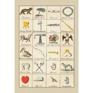  Heraldic Symbols   Tyger, Palm Tree, et al. 20x30 Poster 