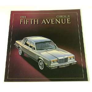  1985 85 Chrysler FIFTH AVENUE BROCHURE 