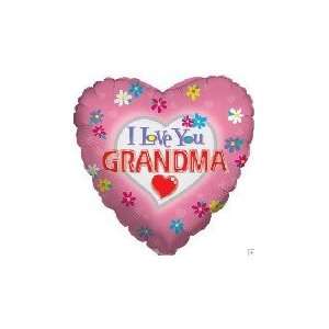    18 I Love You Grandma   Mylar Balloon Foil