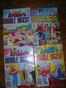 ARCHIE.(EARLY) 256 pages DOUBLE ARCHIE COMIC DIGESTSLOT OF 4 