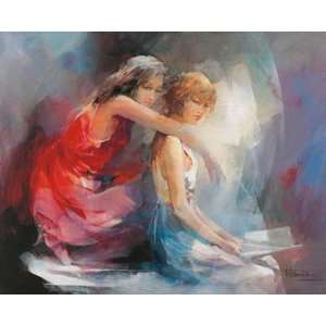  Two Girl friends II by Willem Haenraets 20x16