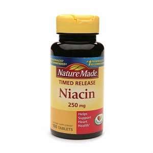  Nature Made Timed Release Niacin 250 Mg, 100 Count Health 