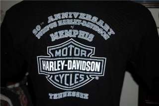   DAVIDSON MOTORCYCLE T SHIRT MEMPHIS, TN Sz L  IN TH U.S