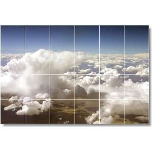  Clouds Scene Shower Tile Mural C019  32x48 using (24) 8x8 