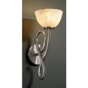 Justice Design Group GLA 8911 36 WHTW NCKL Veneto Luce 1 Light Sconces 