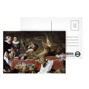 Le Cellier (oil on canvas) by Frans Snyders or Snijders   Postcard 