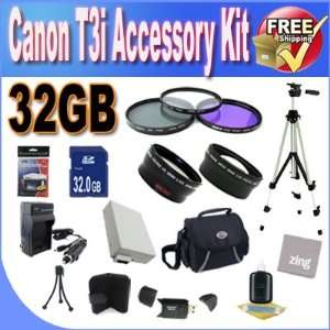 Canon T3I Accessory Saver Kit (58mm Wide Angle Lens + 58mm 2X 