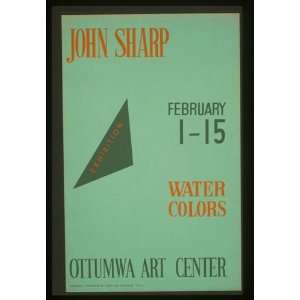  Photo John Sharp   exhibition, February 1 15, water colors 