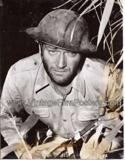 JOHN WAYNE in US ARMY original 1945 movie close up Portrait Still BACK 