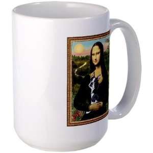 Mona Lisa new Boston Terrier Pets Large Mug by   