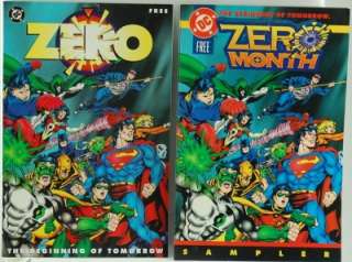 Set of 3 DC Zero The Beginning of Tomorrow Magazine  
