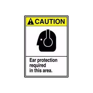  CAUTION EAR PROTECTION REQUIRED IN THIS AREA (W/GRAPHIC 
